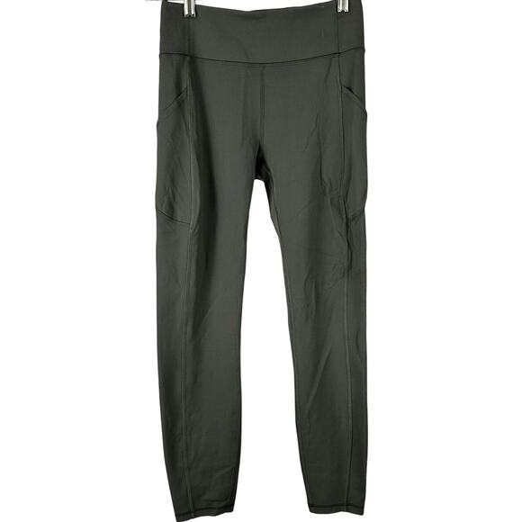 Lululemon Invigorate High-Rise Tight 25" Dark Olive Women's Size 6 EUC - Picture 1 of 9